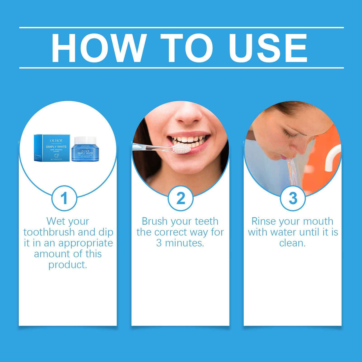 Teeth Beauty Powder, Mouth Cleaning Care Teeth Cleaning Smile Odor Care Powder
