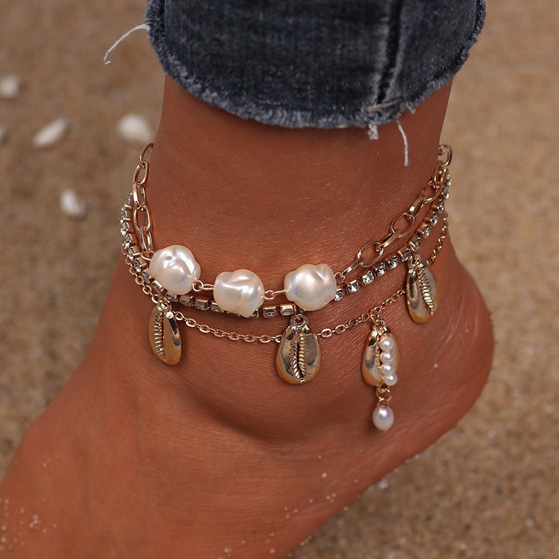 Hawaiian Beach Leisure Footwear Premium Light Luxury Jewelry Set