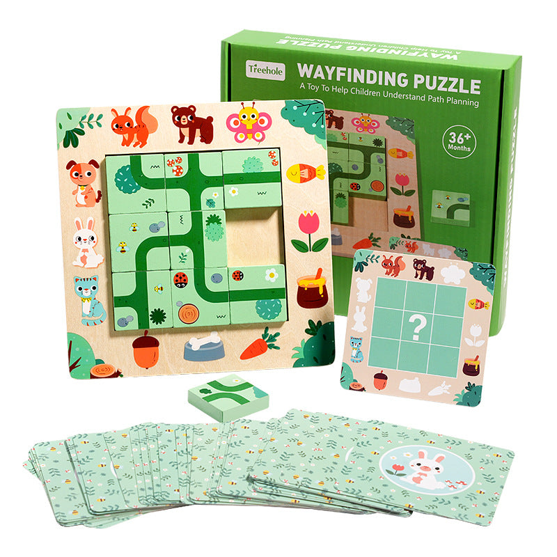 Find a route, children's board games, mazes, puzzles, puzzle solving skills, early childhood education, boys and girls' toys