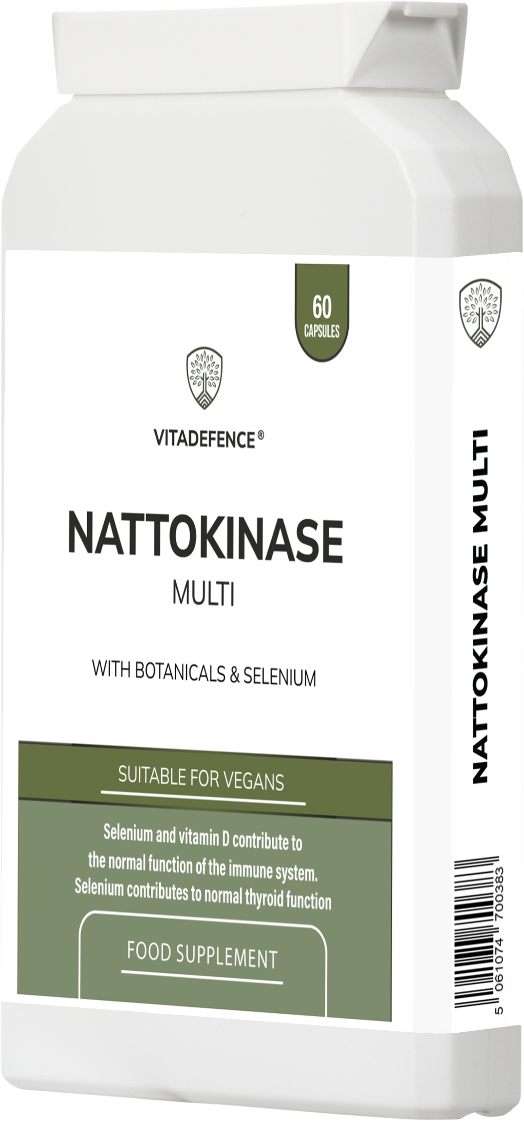 Nattokinase Multi | With Vitamin D3, Selenium & Botanicals – 60 Capsules