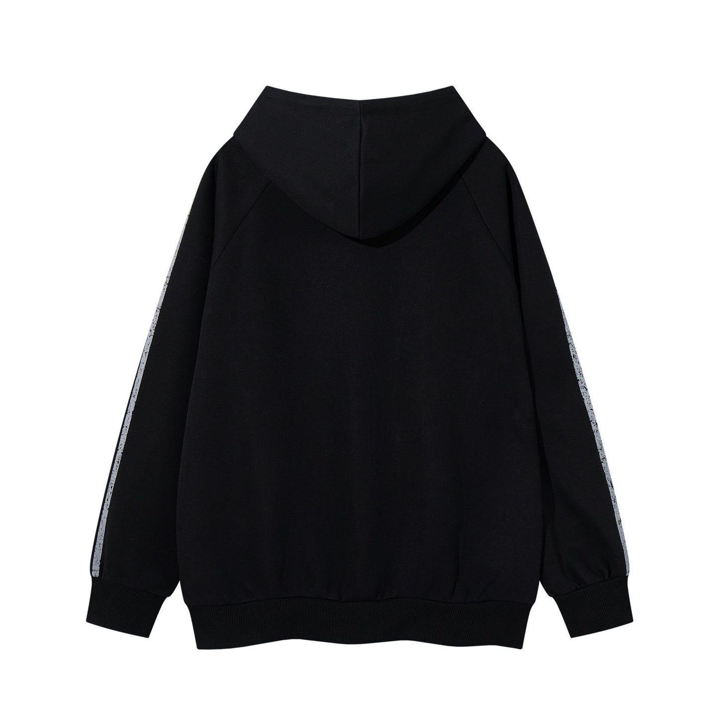 Make an old letter printed hooded sweatshirt