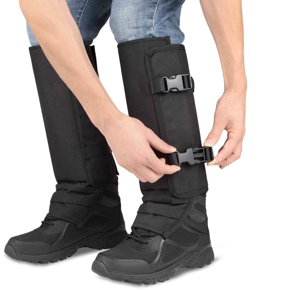 Anti venom snake bite leg guard jungle walking leg guard black camouflage leg guard