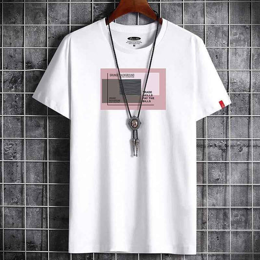 Fitness Black O Neck Man T-shirt For Male Oversized S-6XL New Men T-shirts Anime Newest T Shirt for Men Clothing Goth Punk