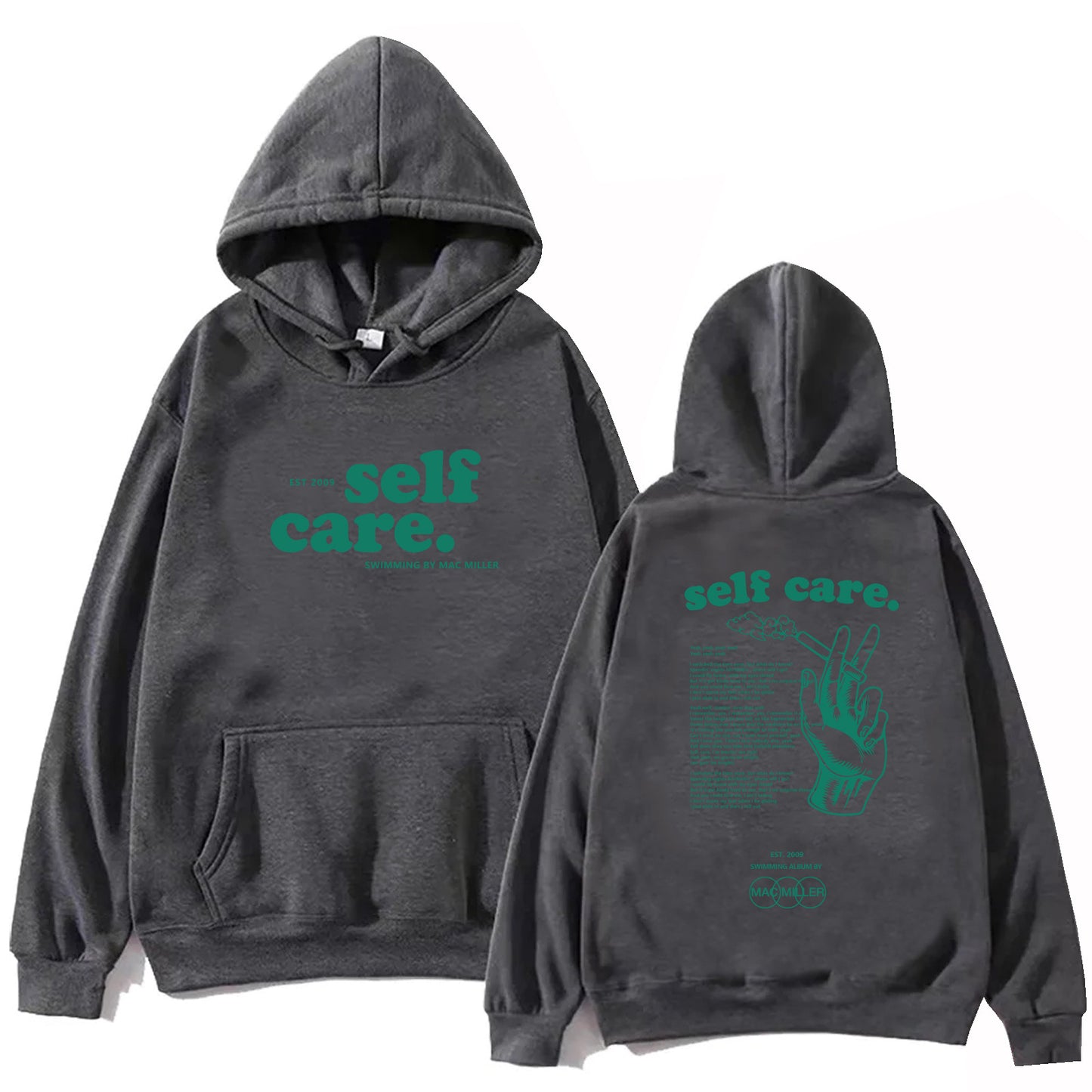 Mac Miller Self Care Printed Hoodie Loose Sweatshirt