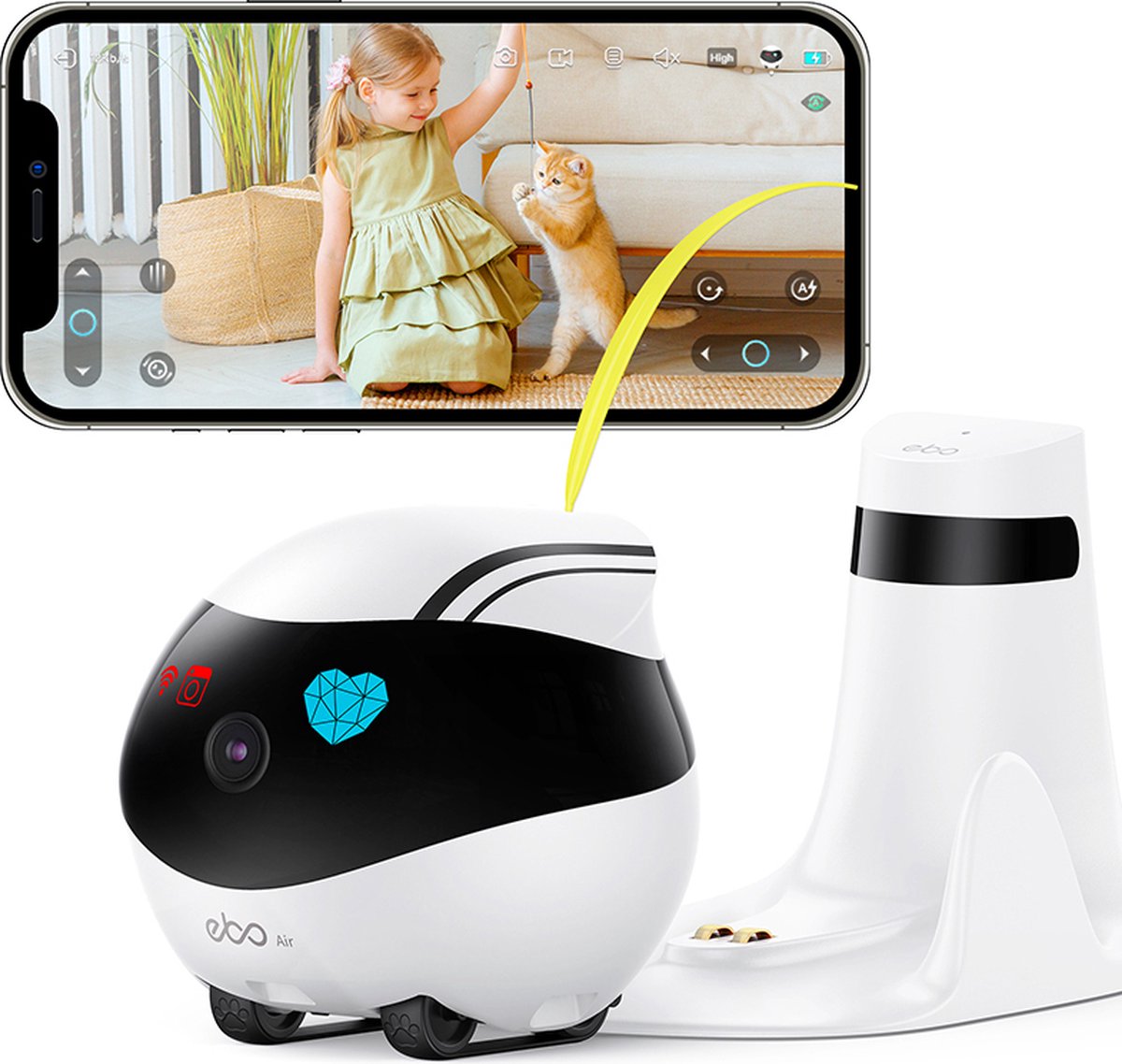 Enabot ebo | baby monitor | baby monitor with camera and app | controllable and mobile baby monitor | baby monitor with camera and WiFi app