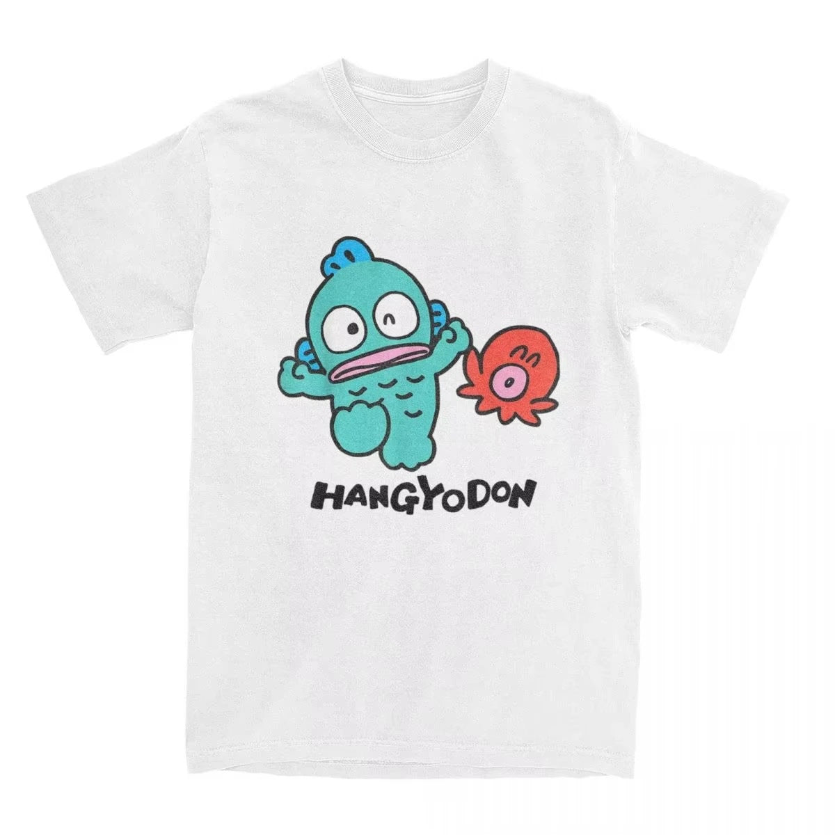 Hangyodon T-Shirt Men Women Funny Pure Tees Crewneck Short S