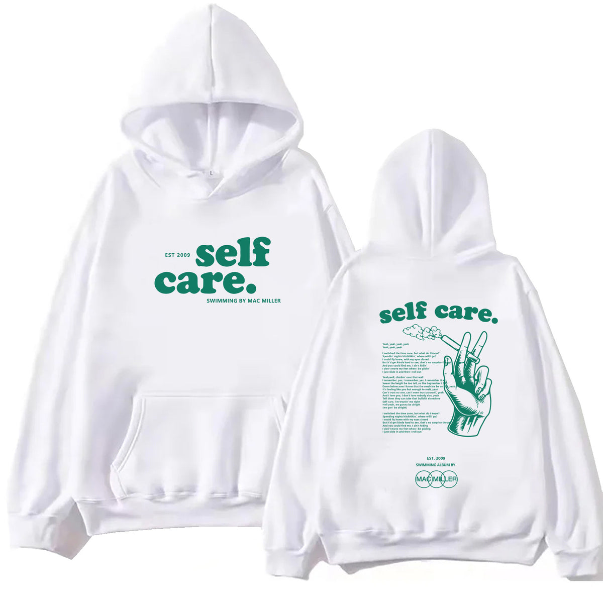 Mac Miller Self Care Printed Hoodie Loose Sweatshirt