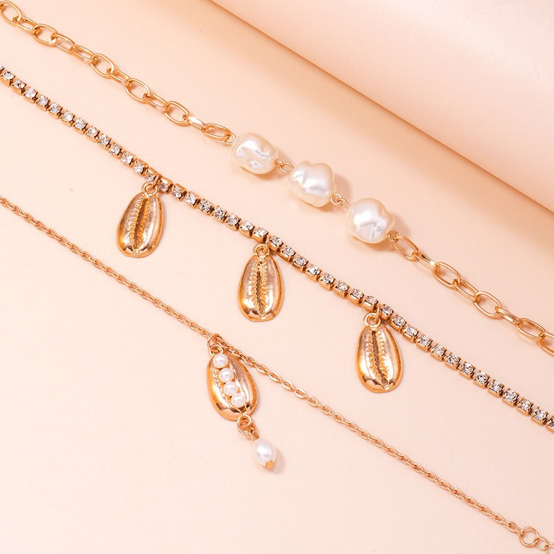 Hawaiian Beach Leisure Footwear Premium Light Luxury Jewelry Set