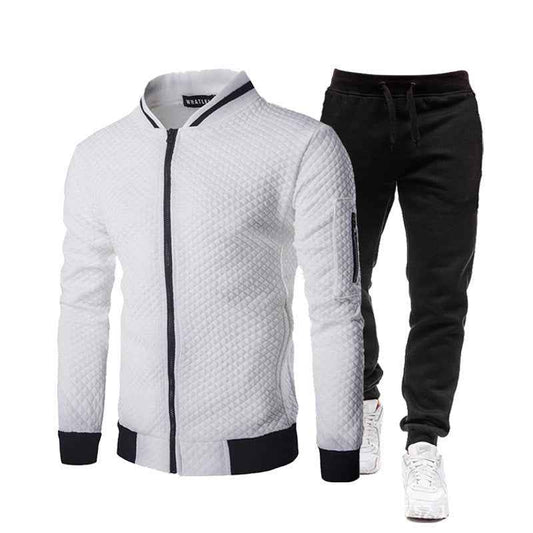 Men's Plaid Zip-Up Hoodie Jacket Casual Cardigan Sweatshirt