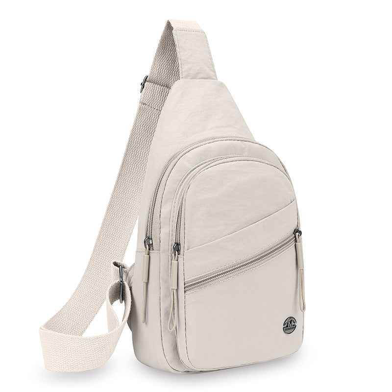 Chest bag large capacity solid color