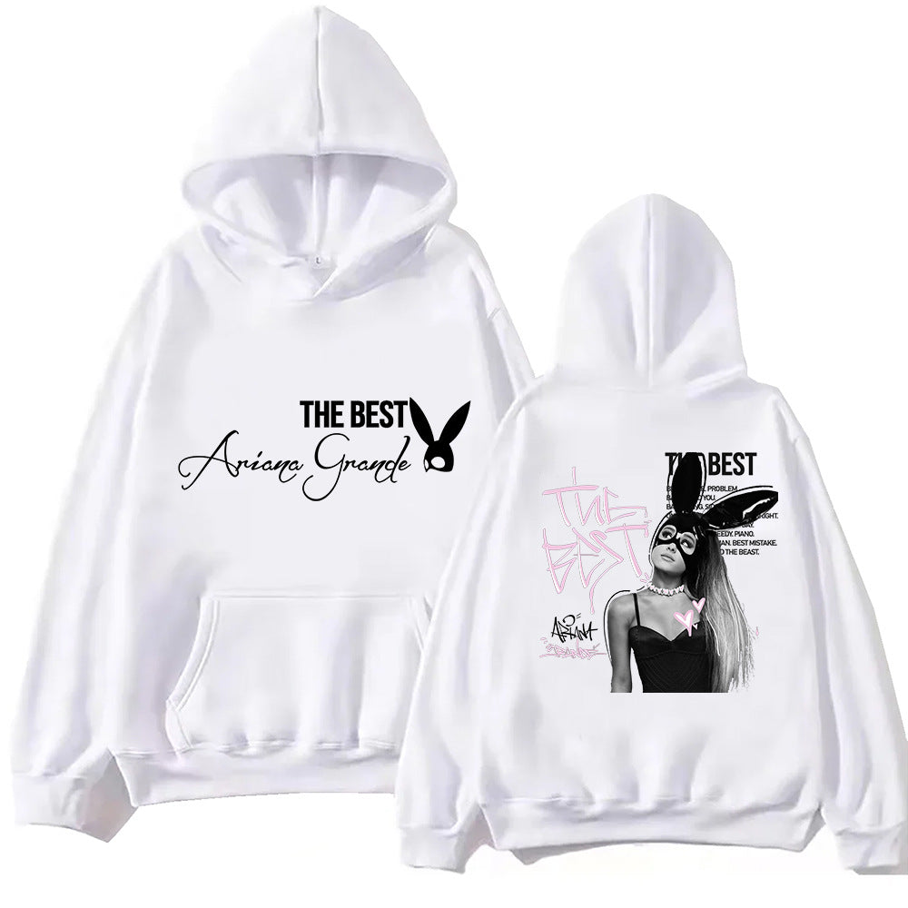 Ariana Grande The Best Hoodie Harajuku Hip Hop Pullover Fans