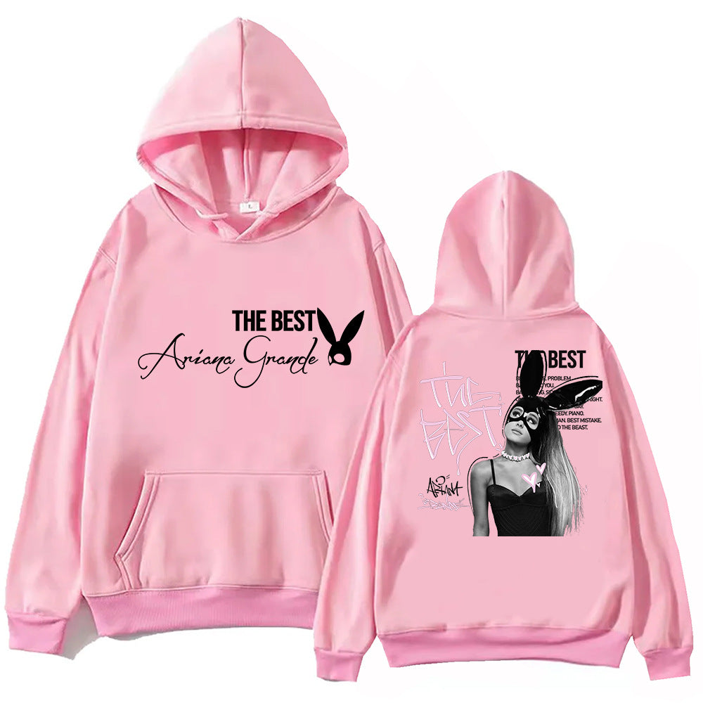 Ariana Grande The Best Hoodie Harajuku Hip Hop Pullover Fans