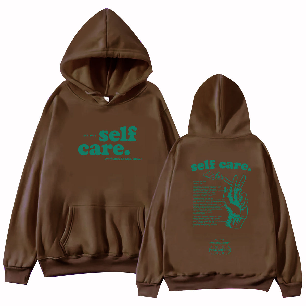 Mac Miller Self Care Printed Hoodie Loose Sweatshirt