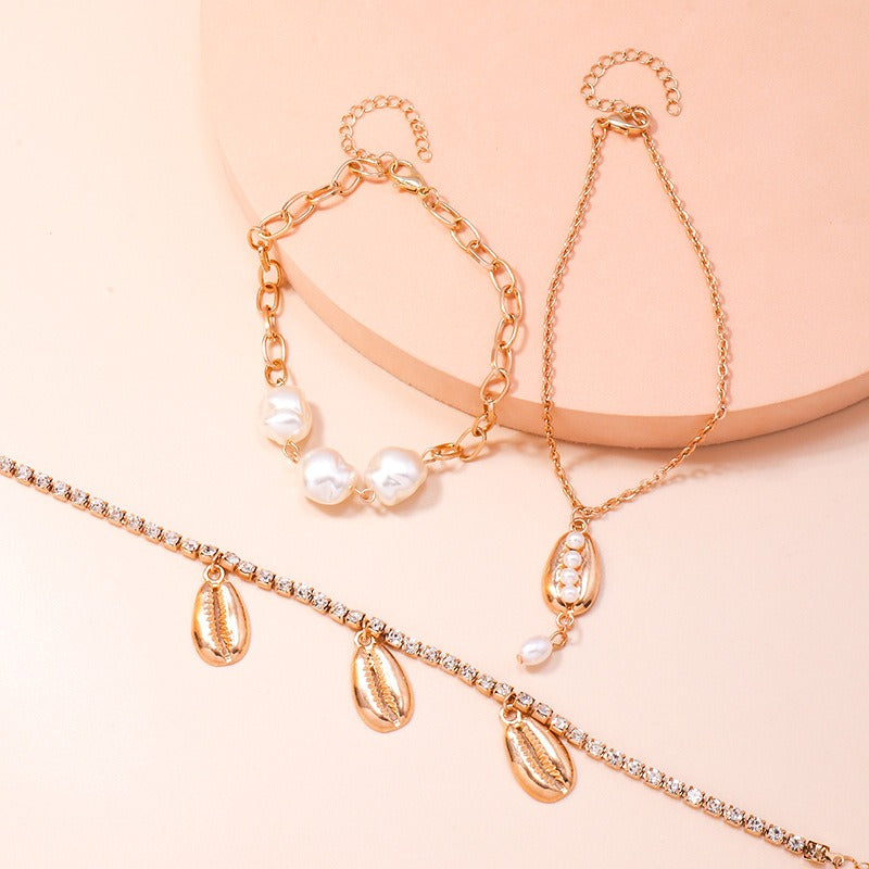 Hawaiian Beach Leisure Footwear Premium Light Luxury Jewelry Set
