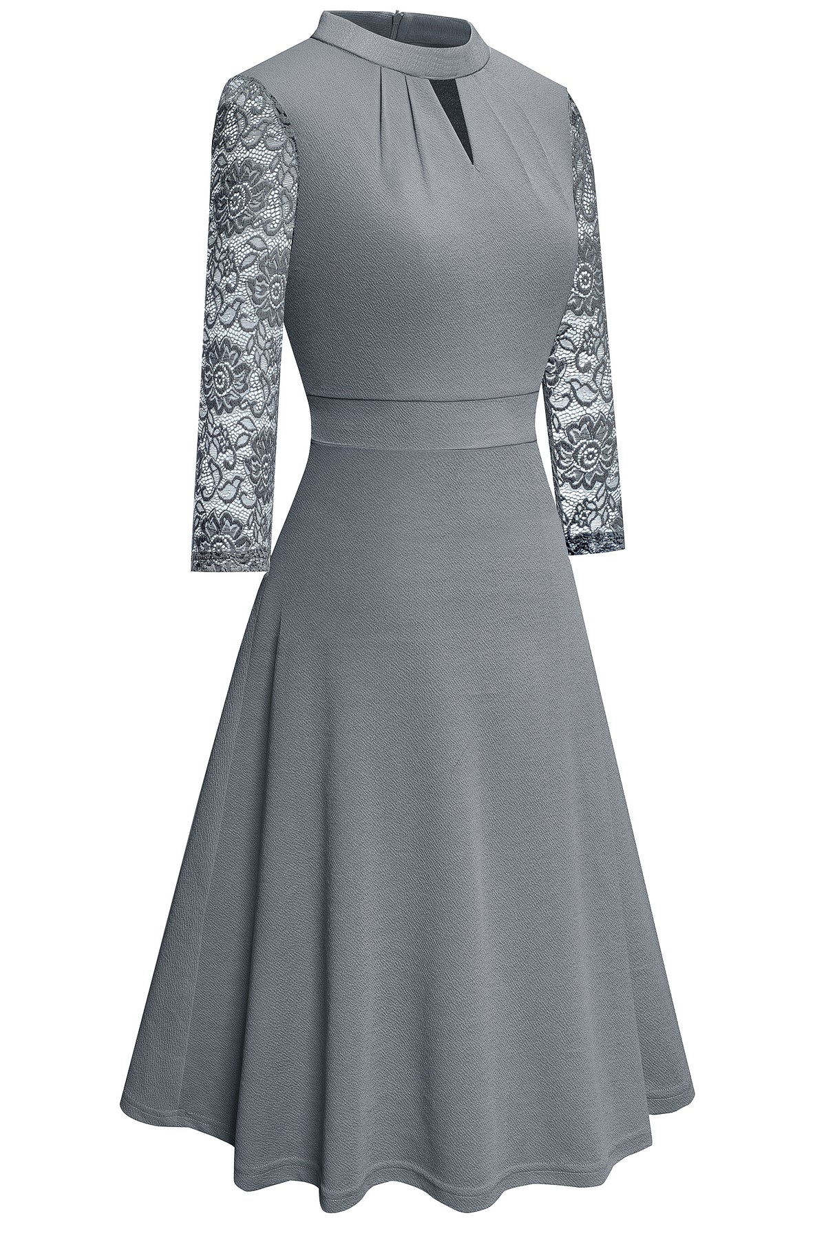 Stand up collar dress, Amazon's best-selling OL commuting big swing A-line skirt