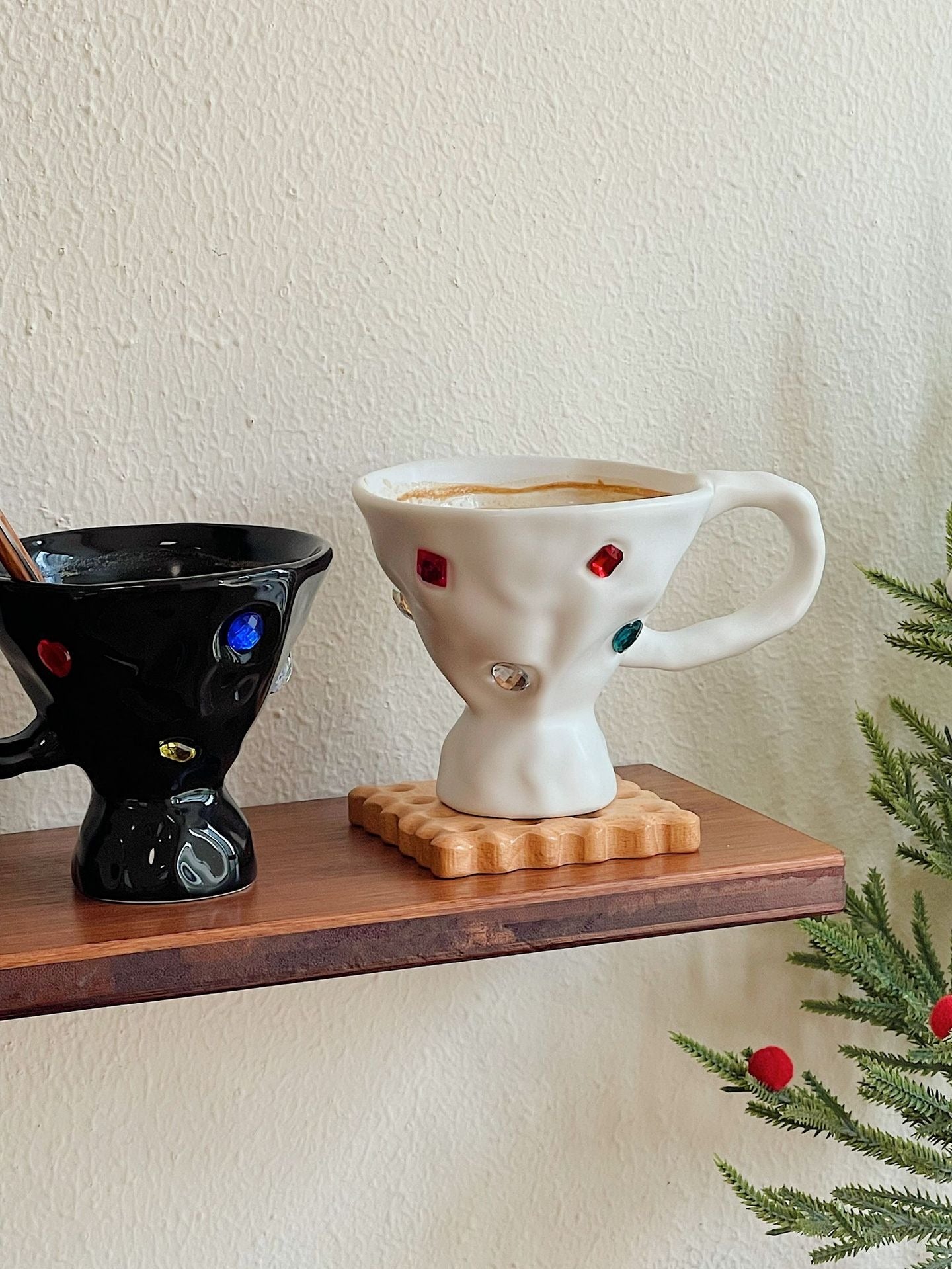 Gem Party Ceramic Mug Personalized Trend High Beauty Home Coffee Cup Couple Best Friend Gift