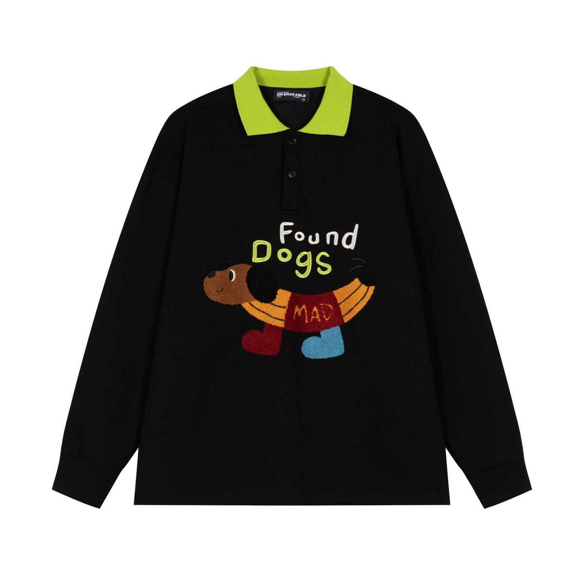 Plush dog design hoodie