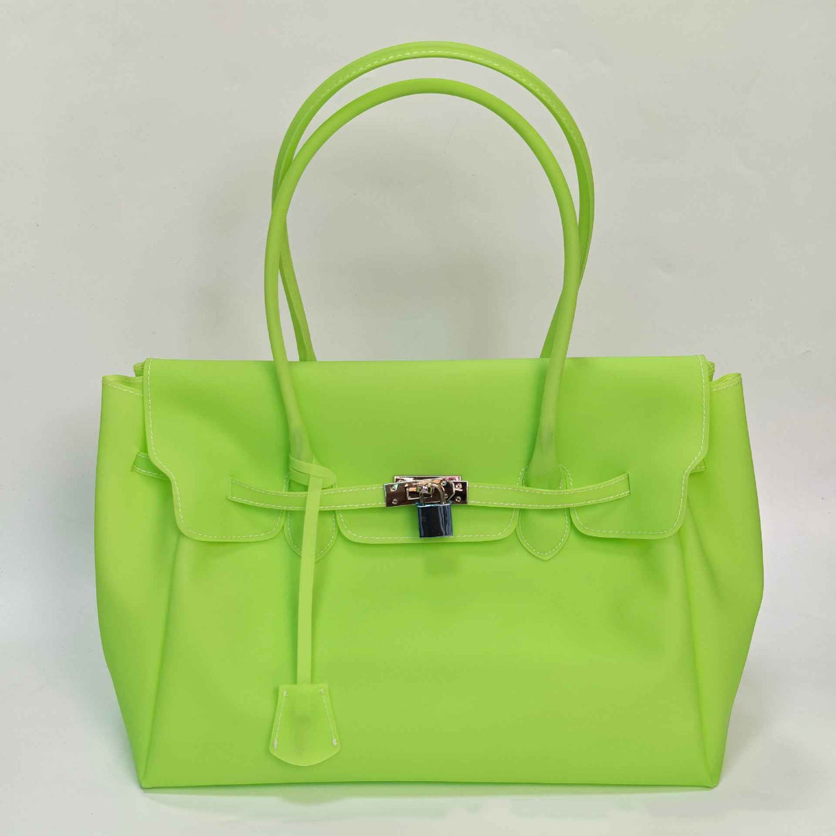 Jellyfirkin New Summer Style Kiiikiii Jelly Tote Shoulder Bag Large Capacity Underarm Bag