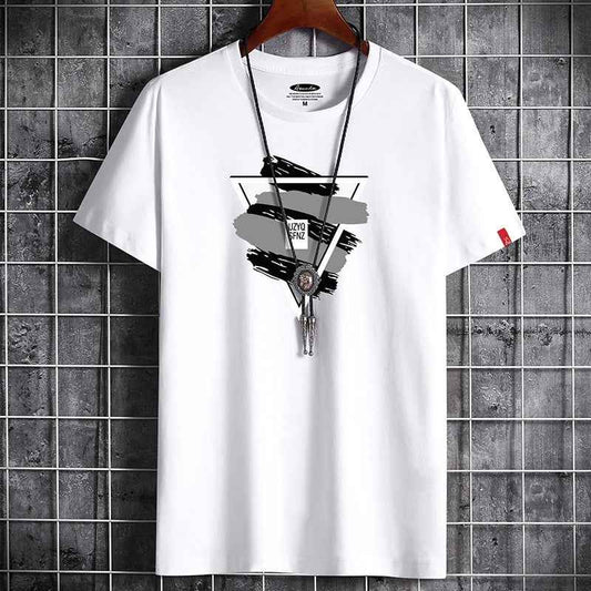 Fashion Anime T Shirt White Oversized Summer for Men Clothing Graphic Vintage T-shirt Anime Harajuku Manga S-6XL