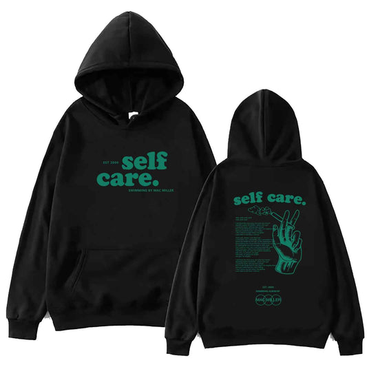 Mac Miller Self Care Printed Hoodie Loose Sweatshirt