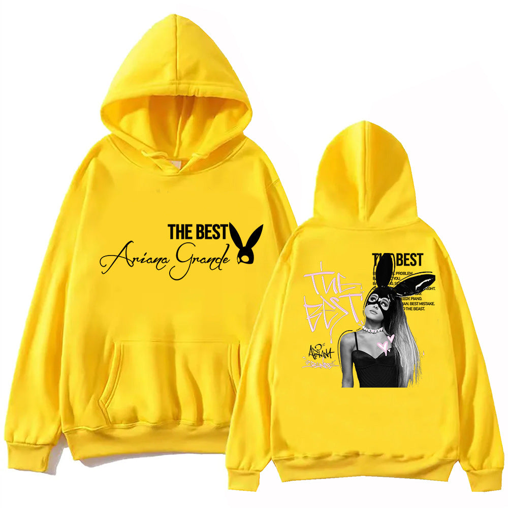 Ariana Grande The Best Hoodie Harajuku Hip Hop Pullover Fans