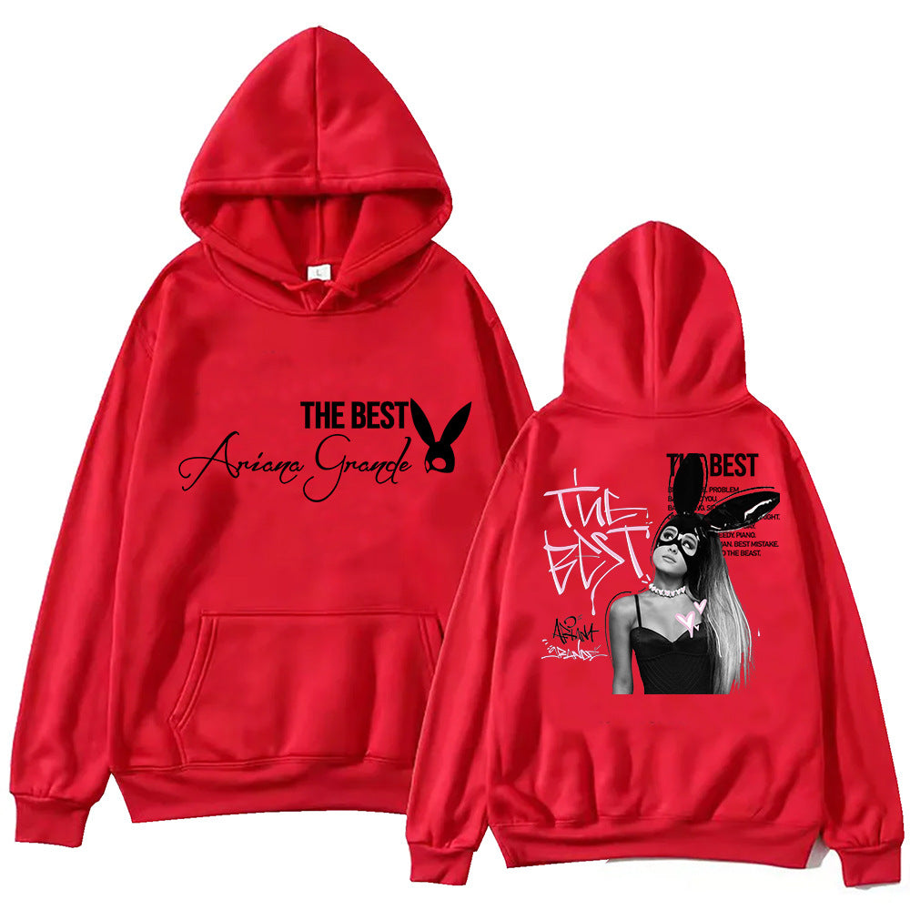 Ariana Grande The Best Hoodie Harajuku Hip Hop Pullover Fans