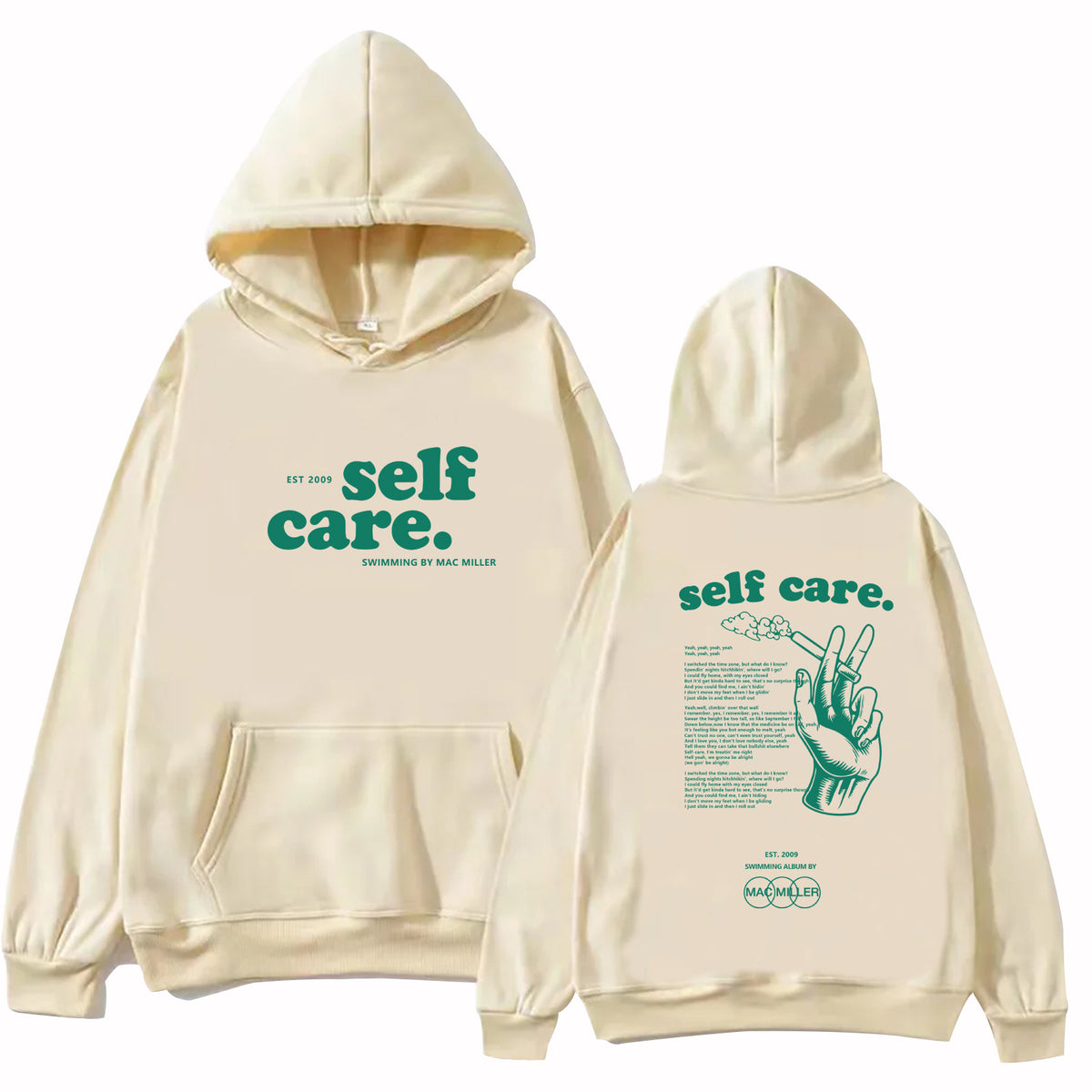 Mac Miller Self Care Printed Hoodie Loose Sweatshirt