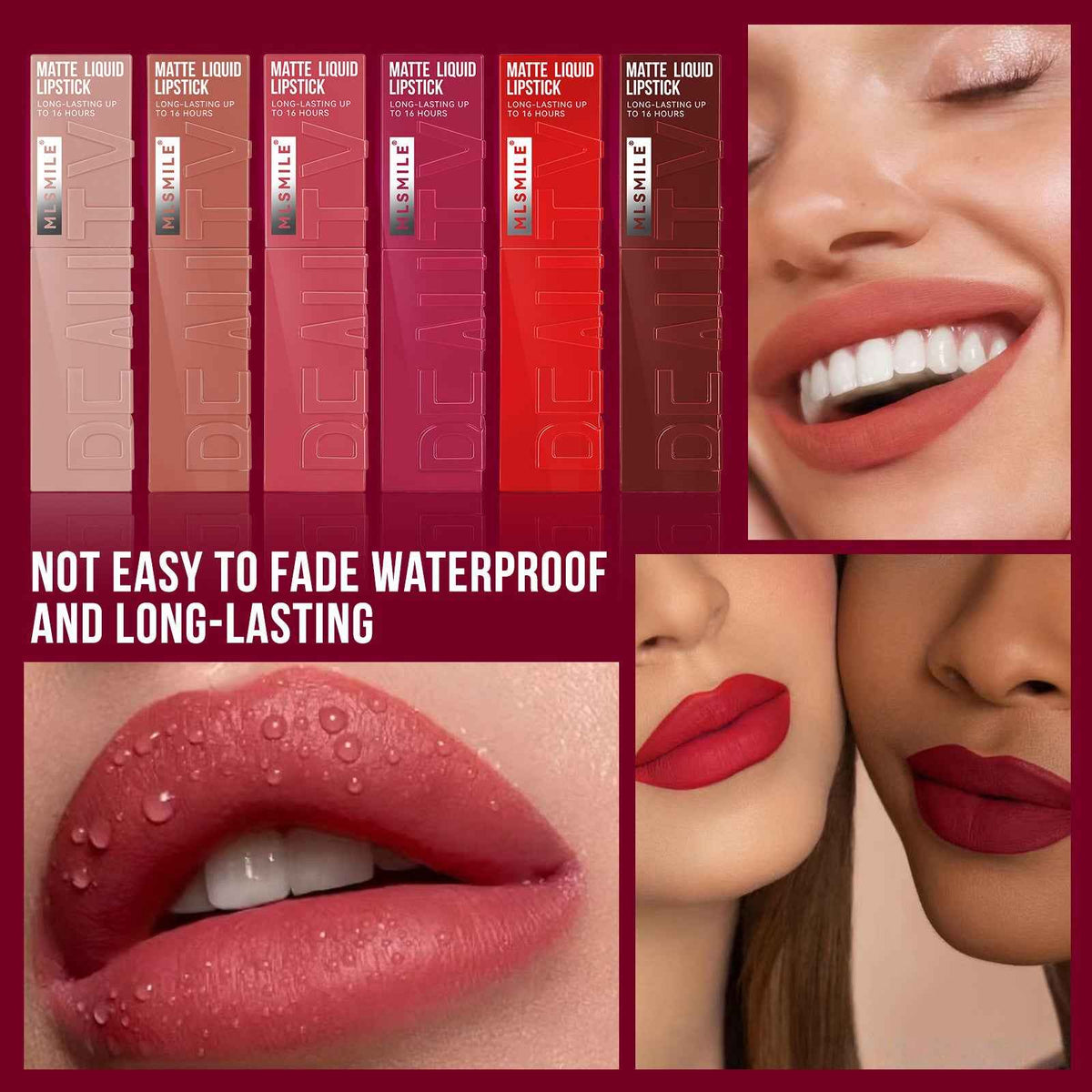 Non stick cup lip gloss matte liquid lipstick