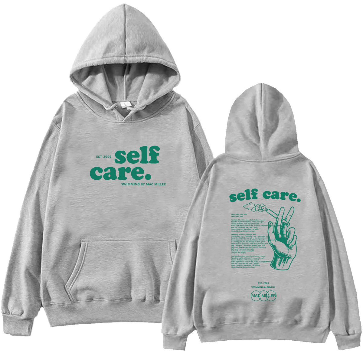 Mac Miller Self Care Printed Hoodie Loose Sweatshirt