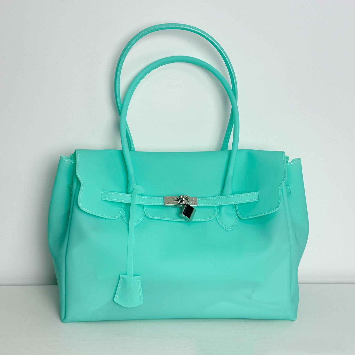 Jellyfirkin New Summer Style Kiiikiii Jelly Tote Shoulder Bag Large Capacity Underarm Bag