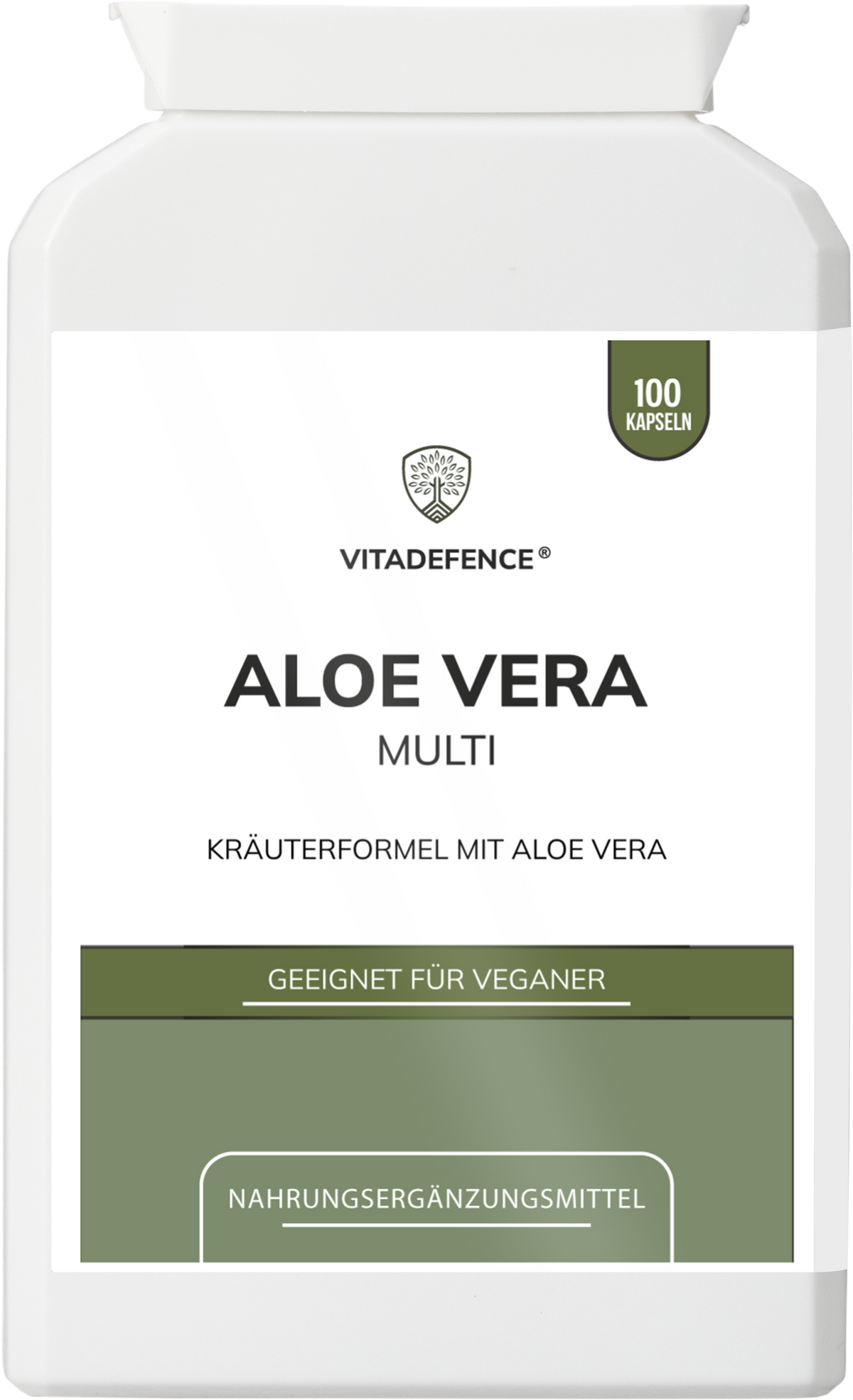 Aloe Vera Capsules | With Rhubarb, Fennel, Ginger & Botanicals – 100 Vegan Capsules