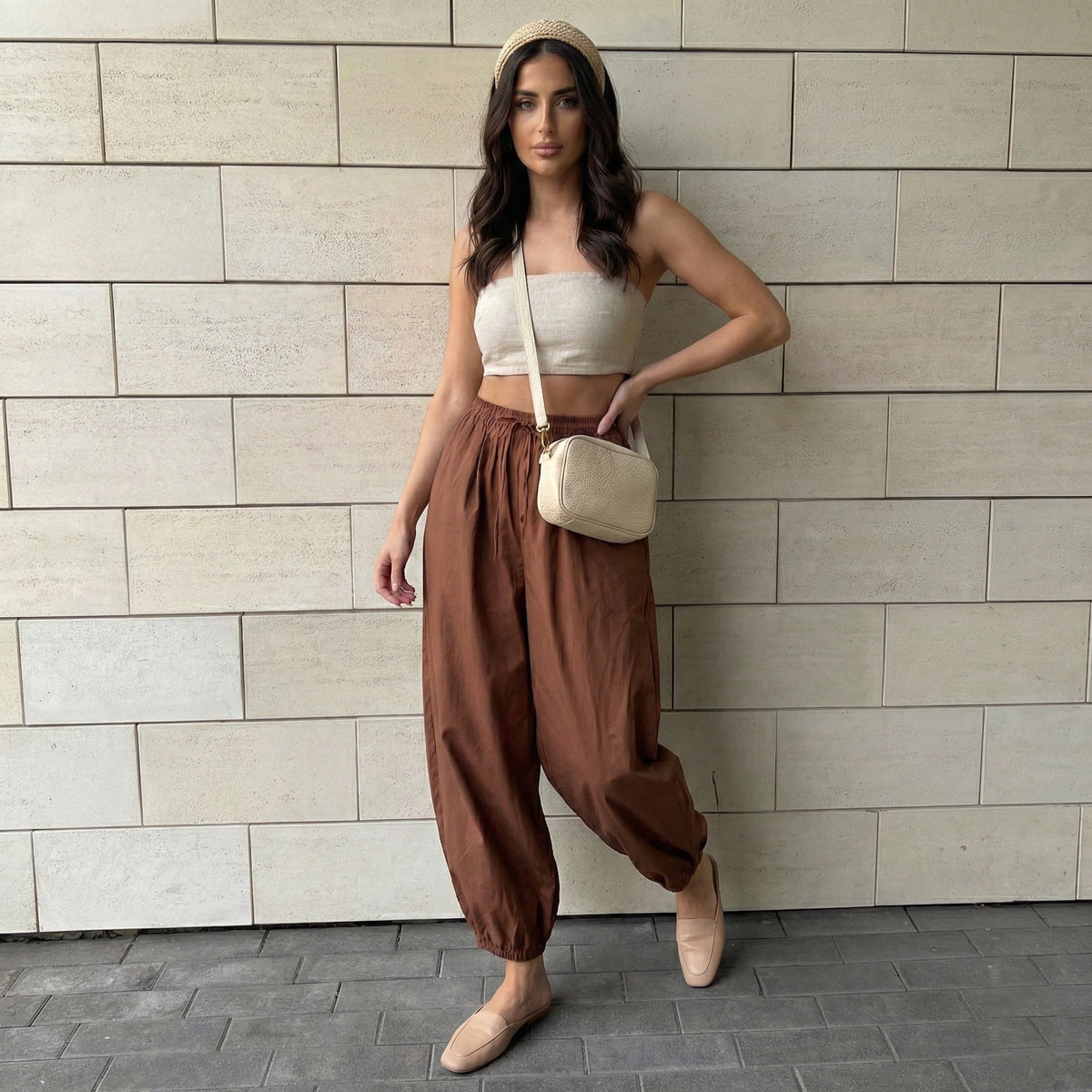 Casual sports lazy balloon shaped pants