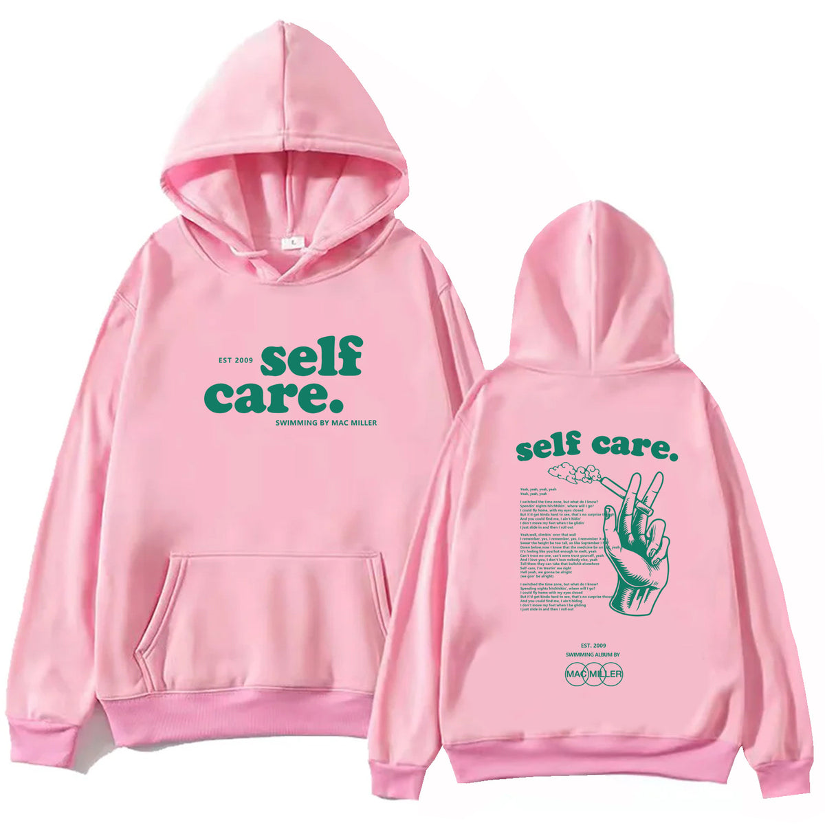 Mac Miller Self Care Printed Hoodie Loose Sweatshirt