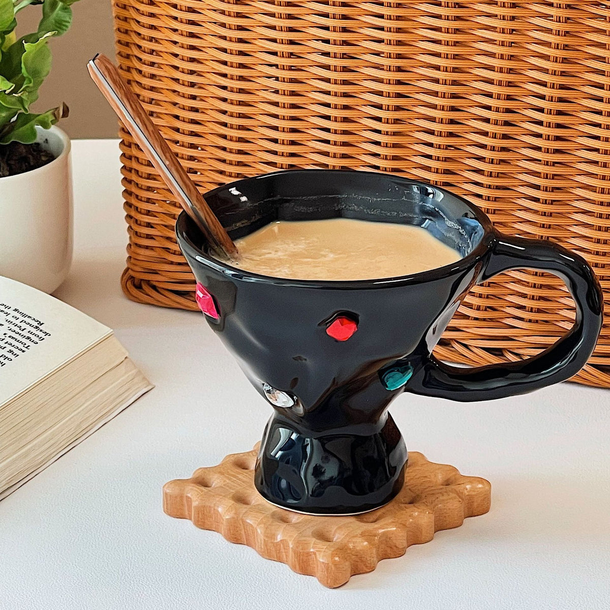 Gem Party Ceramic Mug Personalized Trend High Beauty Home Coffee Cup Couple Best Friend Gift