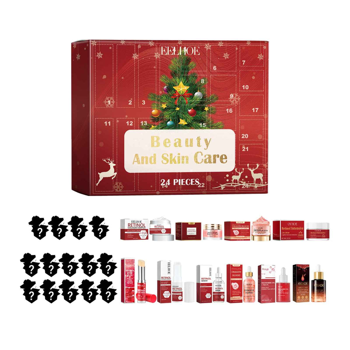 24 Grid Beauty Blind Box, Moisturizing And Moisturizing Beauty Surprise 24 Grid Beauty Skin Care Blind Box