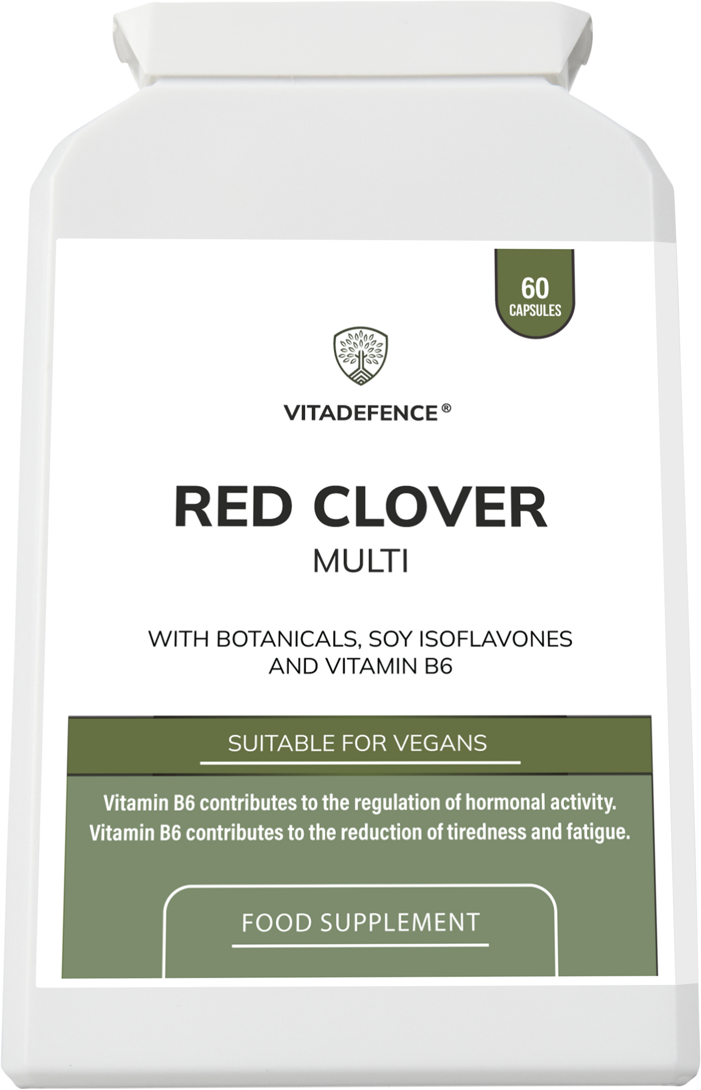 Red Clover Multi | With Vitamin B6, Zinc, Sage & Siberian Ginseng – 60 Capsules